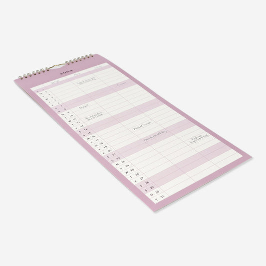 Wall Calendar Tall 2024 En W/0 Holidays