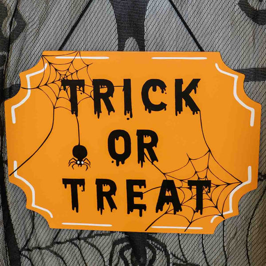 Deco Door Trick Or Treat Sign