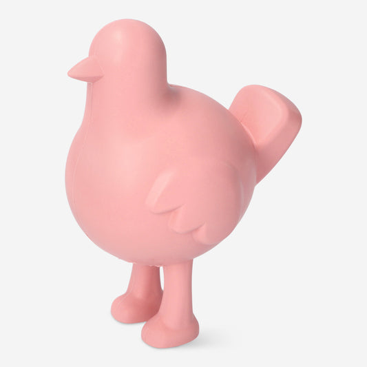 Dog Toy Silicone Bird Pink