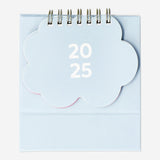 Calendar 2025 Mini Spiral Desk Cloud En