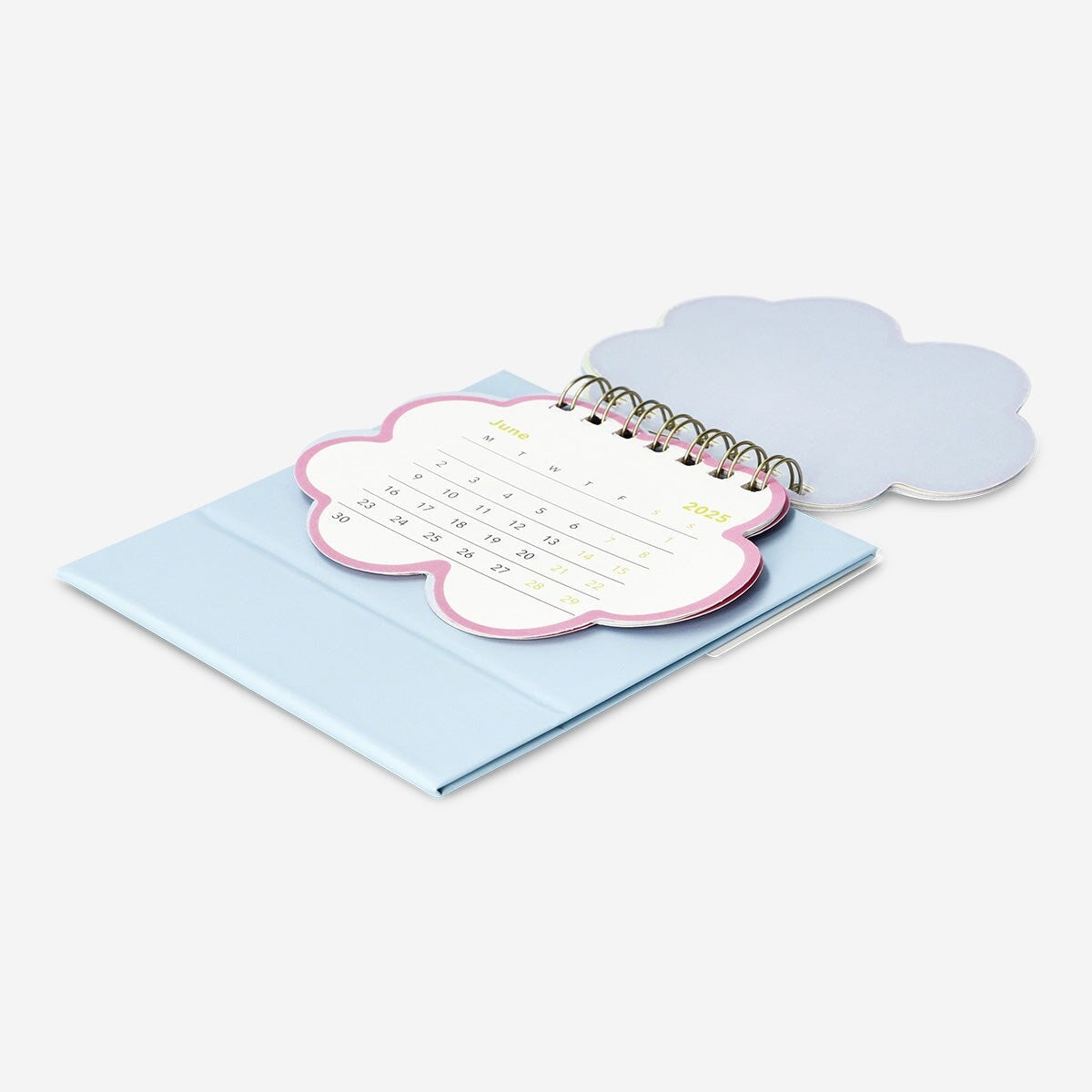 Calendar 2025 Mini Spiral Desk Cloud En