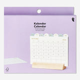 Calendar Table 16Month Woodholder Purple