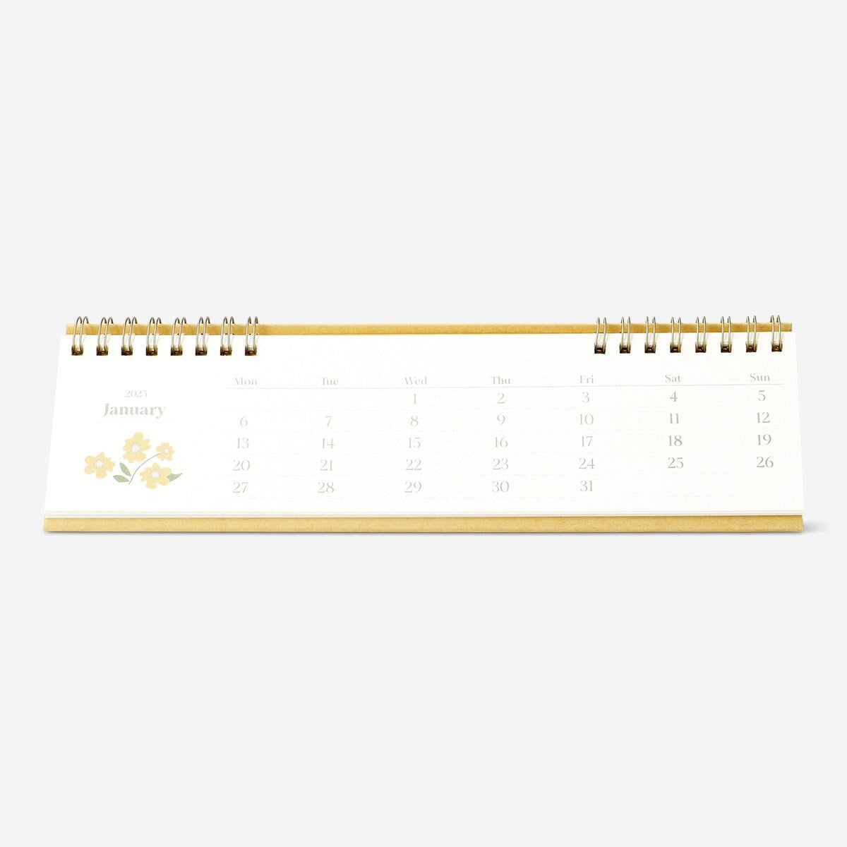 Calendar 2025 Desk Low Monthly En