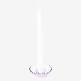 Candle Holder Glass Purple