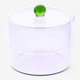 Jar With Lid Purple And Green