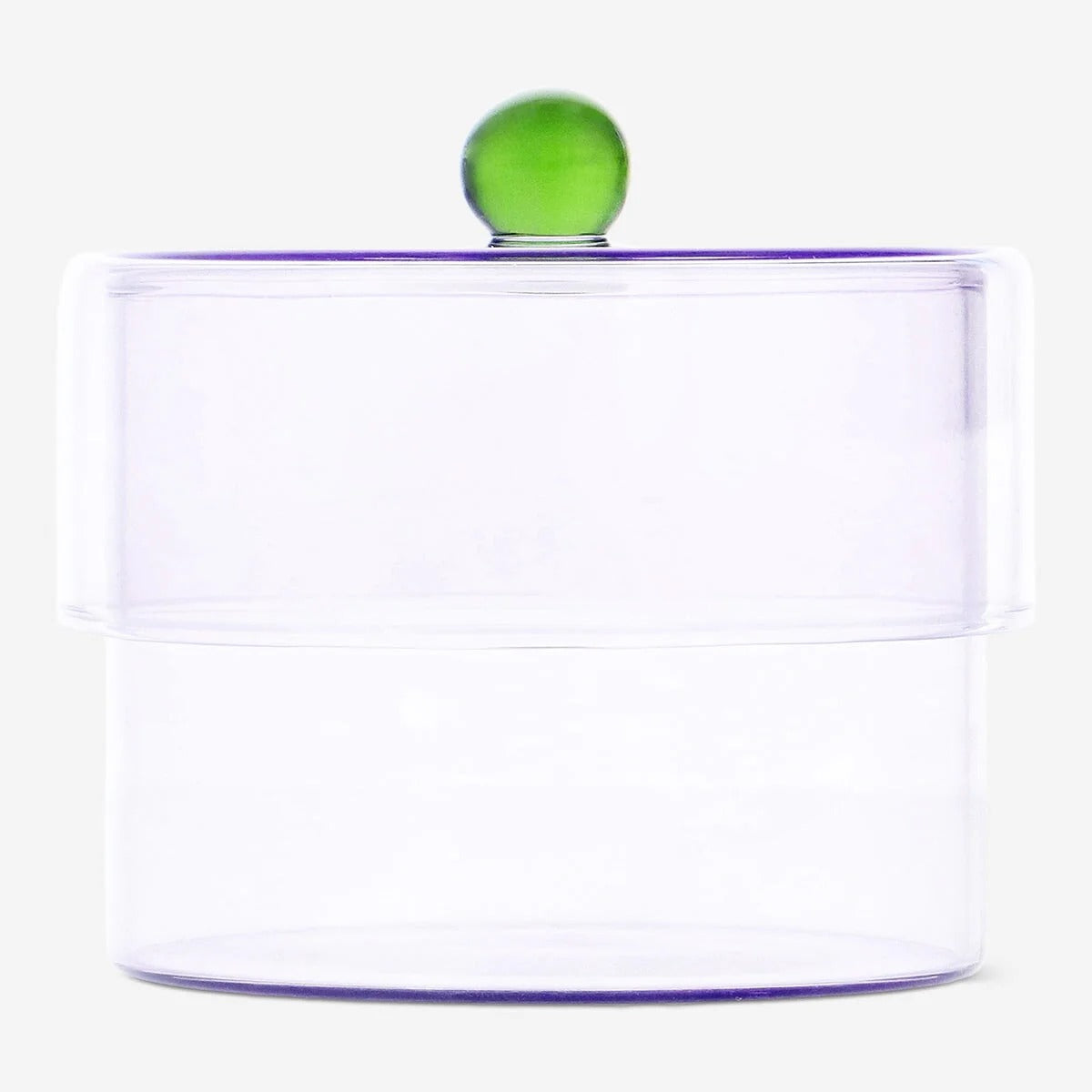 Jar With Lid Purple And Green