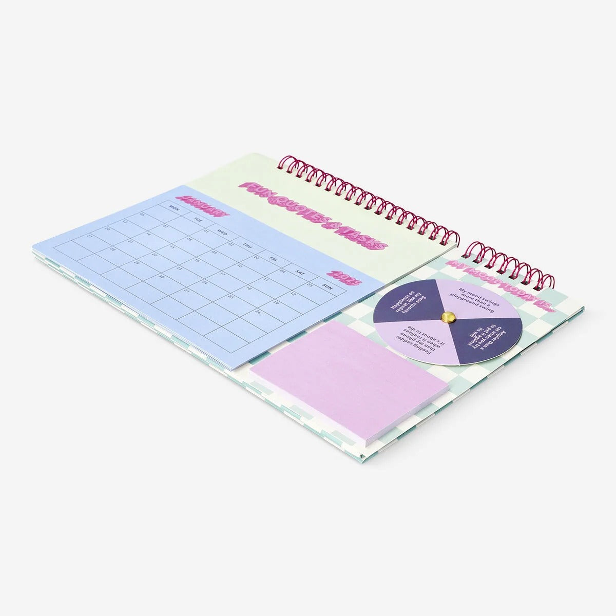 Calendar 2025 Desk Monthly Mood Wheel En