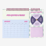 Calendar 2025 Desk Monthly Mood Wheel En