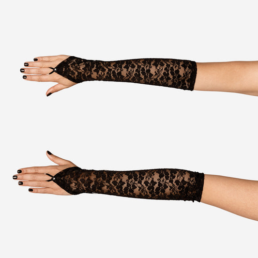 Gloves Embroidered Long