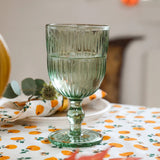 Wine Glass Colored Fall