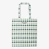 Tote Bag Green Checks