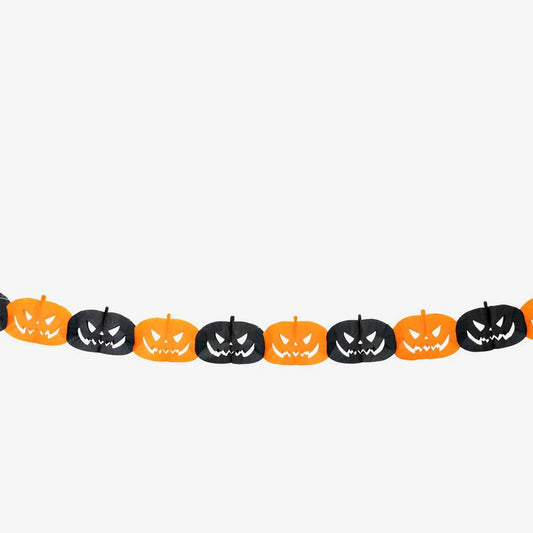 Garland Tissue Paper Pumpkin 3M
