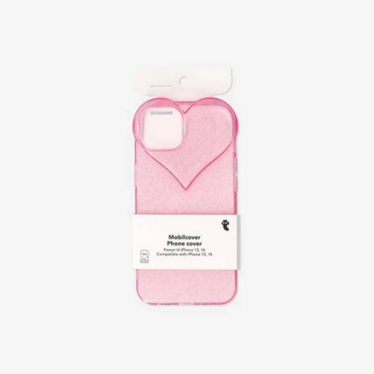 Cover For Phone 13/14 Transparent Heart