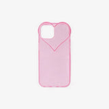 Cover For Phone 15 Transparent Heart