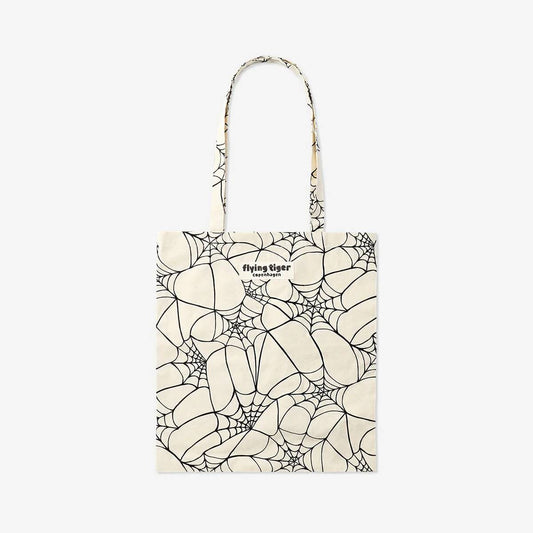 Tote Bag Halloween Spiderweb