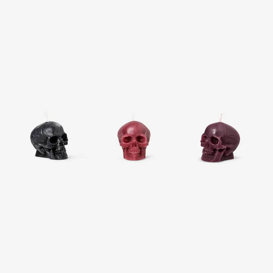 Candles Tealight Skull Small 3 Pcs