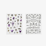 Stickers For Nails Self-Adhesive Teen Gothic 2Pc