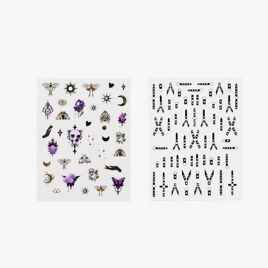 Stickers For Nails Self-Adhesive Teen Gothic 2Pc