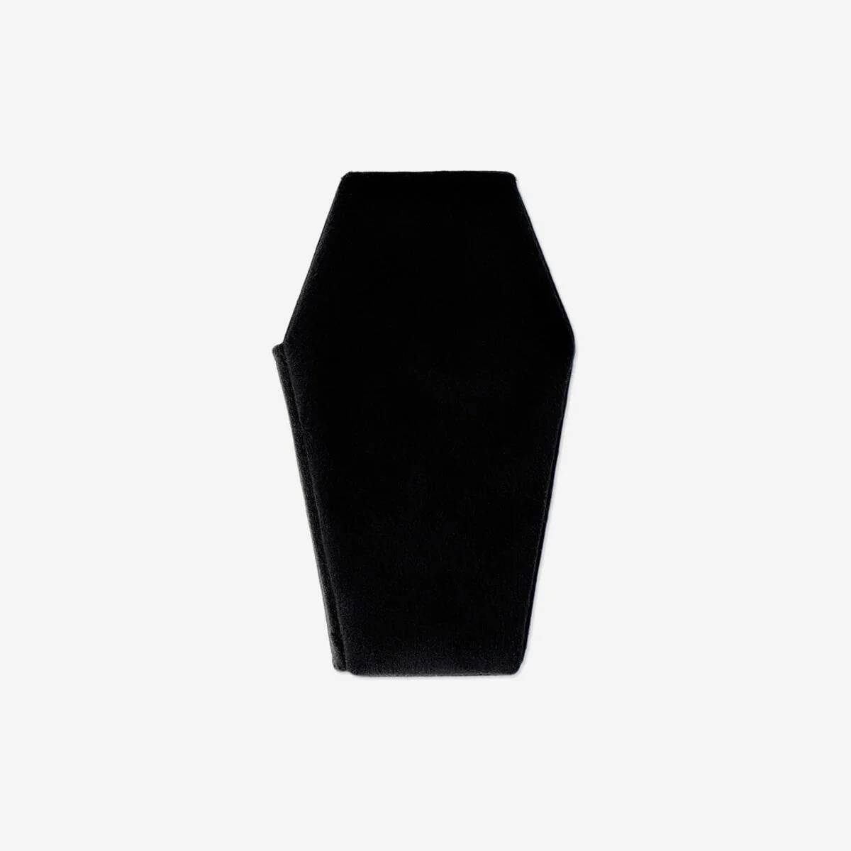 Jewelry Case Mini Coffin Velour Black