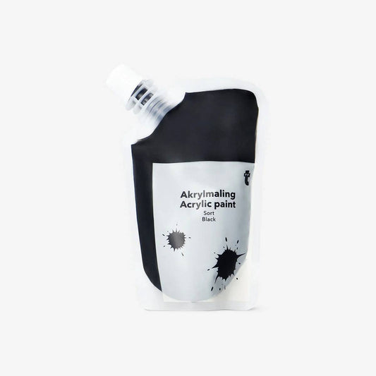 Paint Pouch Acrylic Black 80 Ml