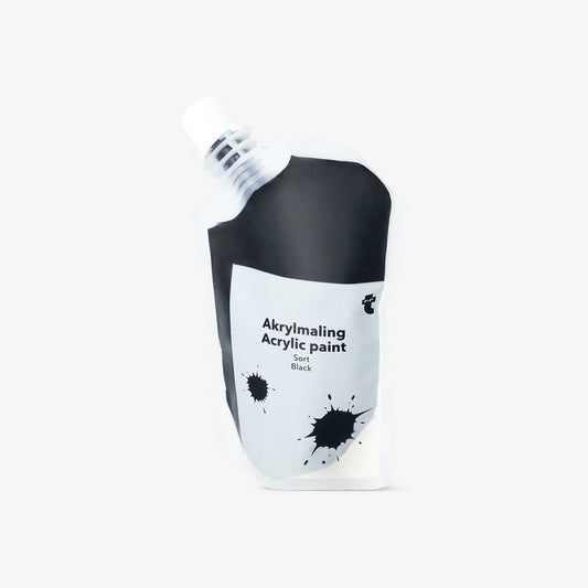 Paint Pouch Acrylic Black 80 Ml