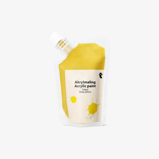 Paint Pouch Acrylic Deep Yellow 80 Ml