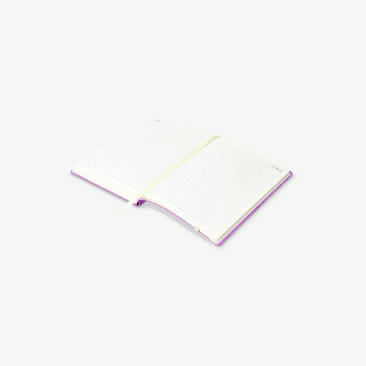 Calendar 2026 A5 Day Purple Recycled Leather En