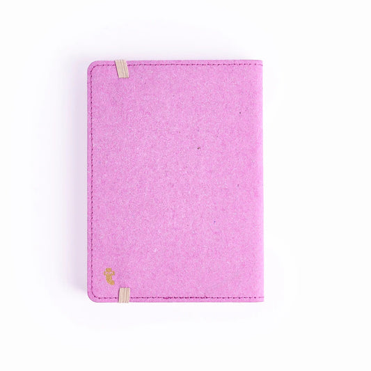 Calendar 2026 A6 Day Purple Recycled Leather En