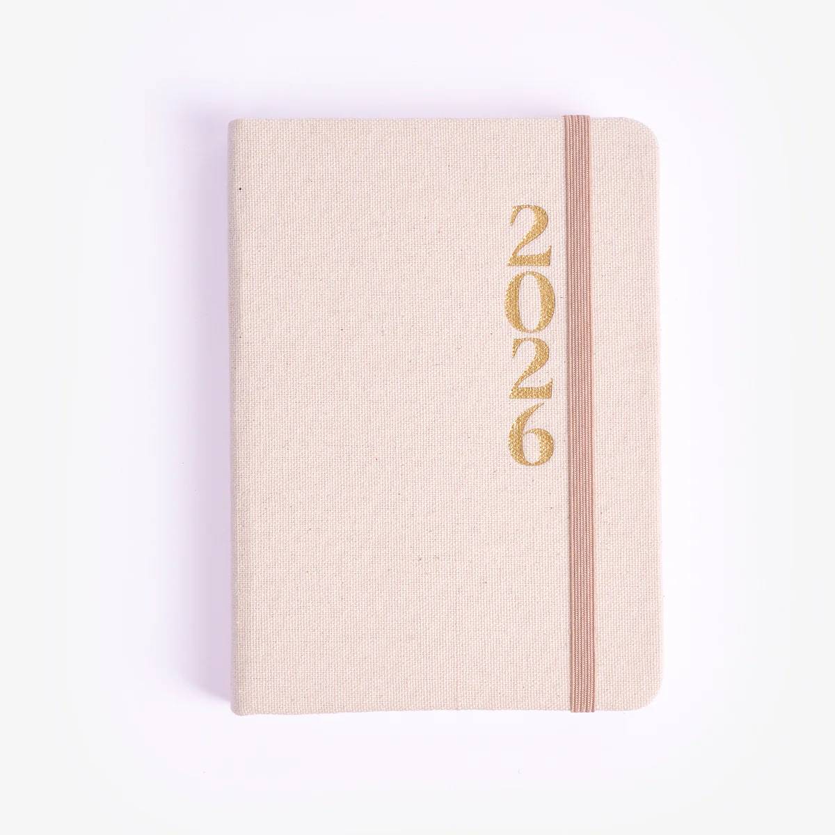 Calendar 2026 A6 Day Linen En