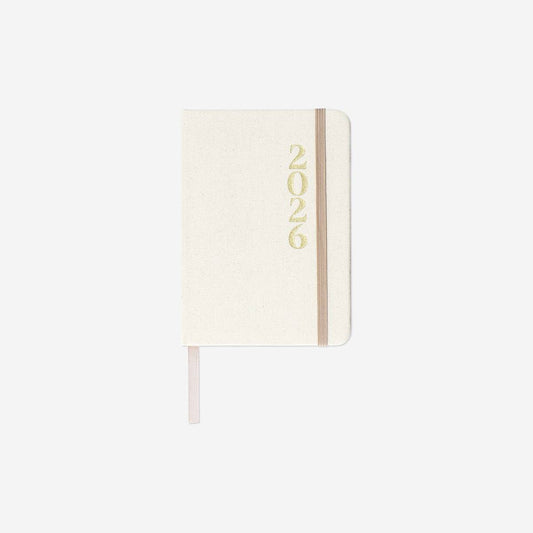 Calendar 2026 A6 Week Linen En