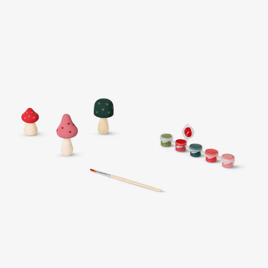 Paint Yourself Mushrooms  Wood
