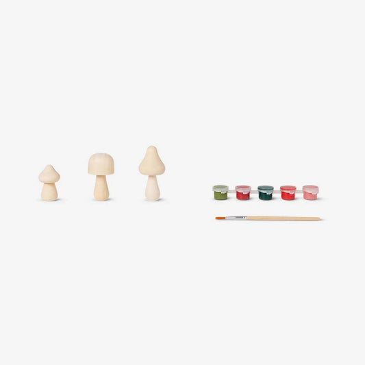 Paint Yourself Mushrooms  Wood