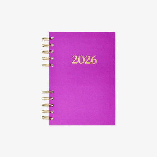 Calendar 2026 Day Spiral Purple En