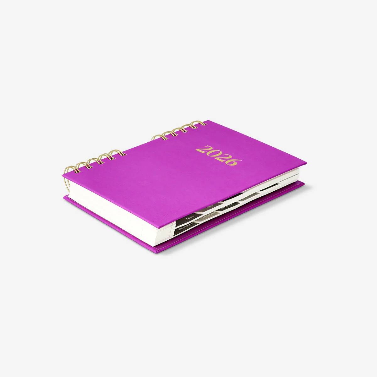 Calendar 2026 Day Spiral Purple En