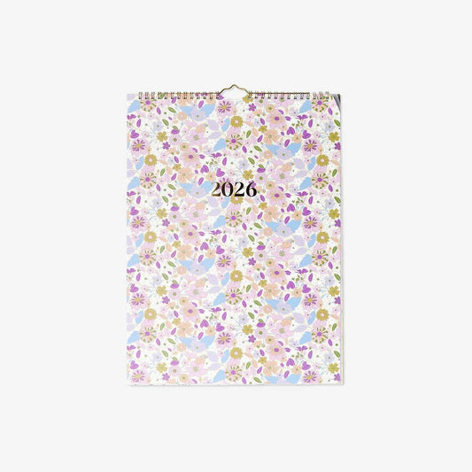 Calendar 2026 Flowers Wall En