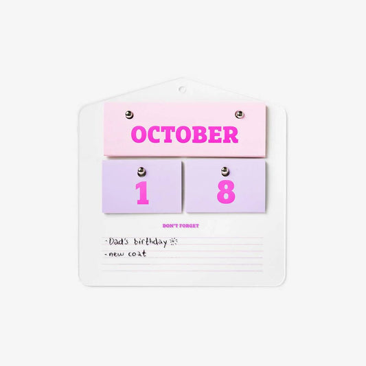 Calendar Eternity Acrylic Board Wall