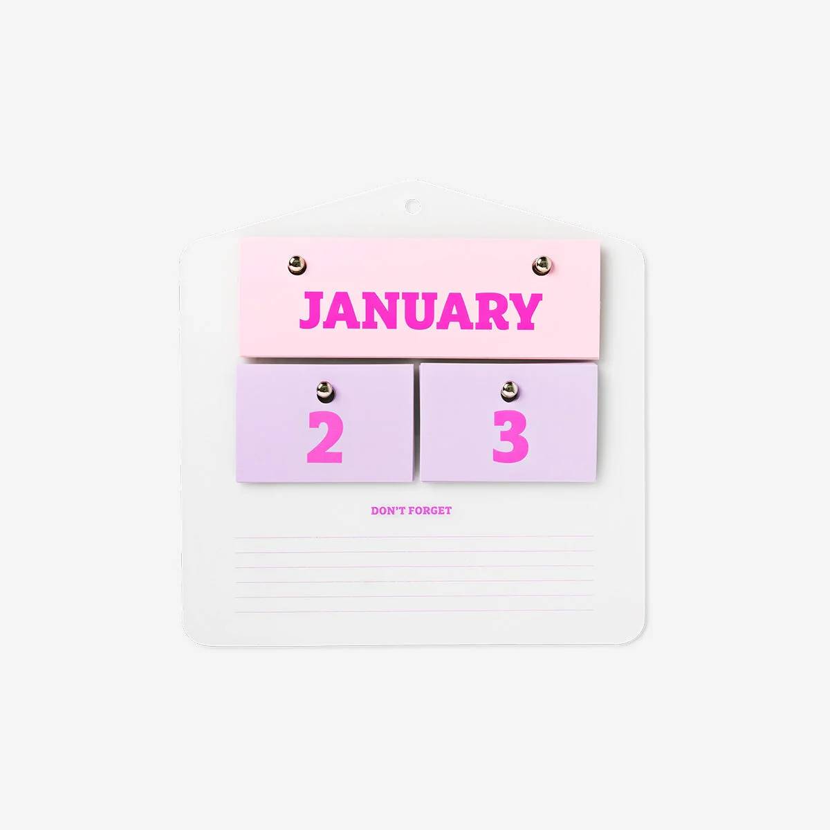 Calendar Eternity Acrylic Board Wall