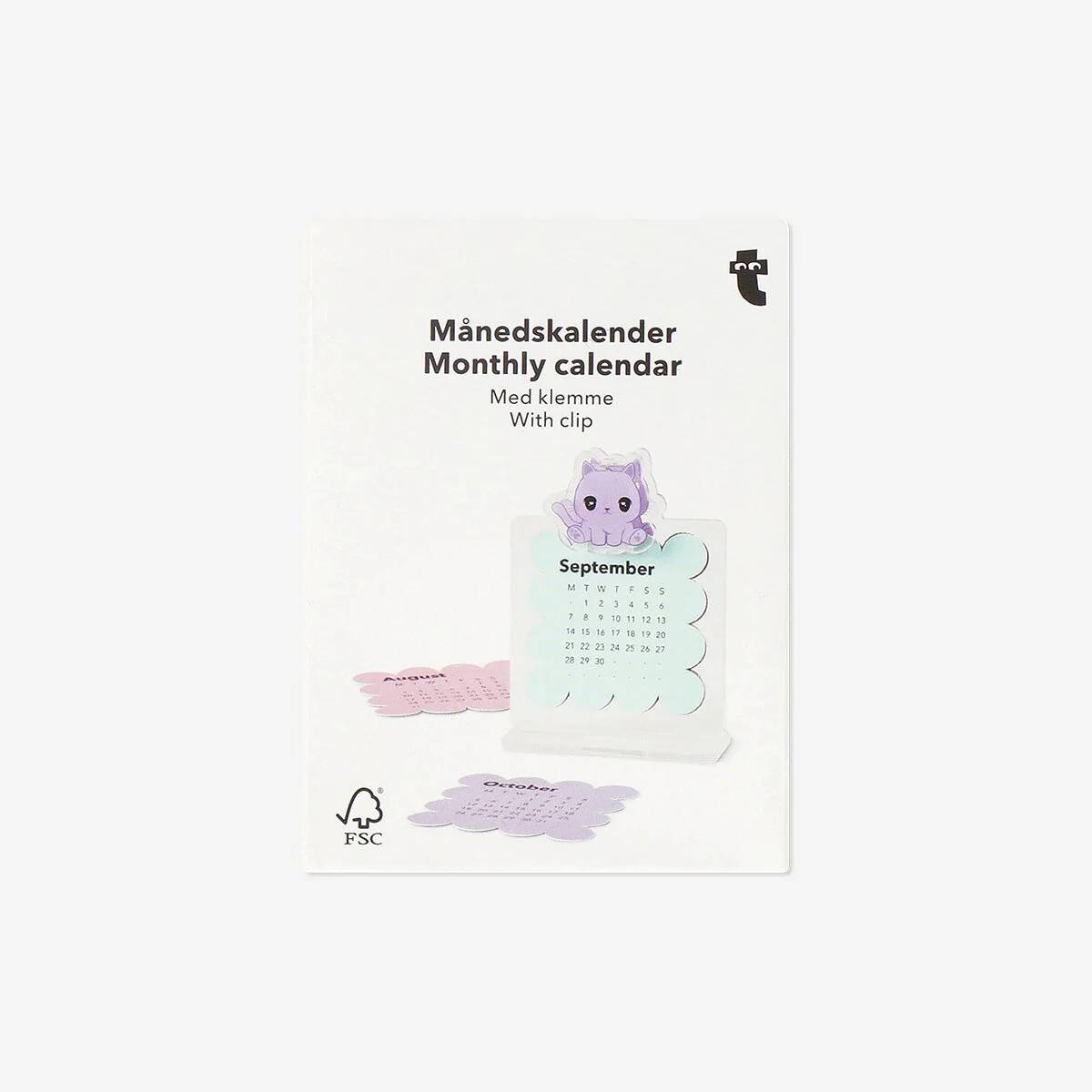 Calendar 2026 Monthly Cat Clip