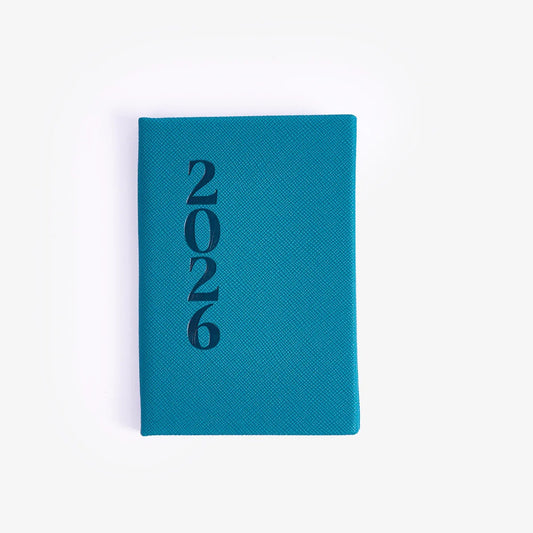Calendar 2026 Pocket Week Teal Pu En