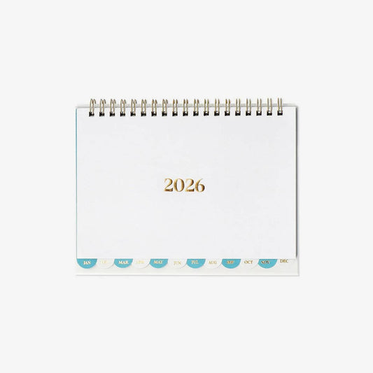 Calendar 2026 Spiral Desk Solid En