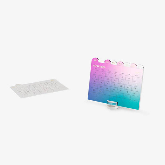 Calendar Sep 2025 - 2026 Desk Gradient E