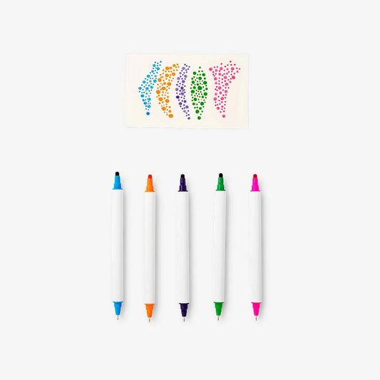 Dot Markers And Fineliners In Box 12 Pcs