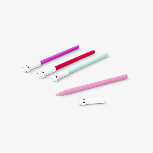 Pen Gel Glitter Panda 4 Pcs