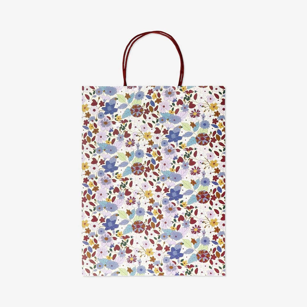 Gift Bag Paper Flower 25 X 33 Cm