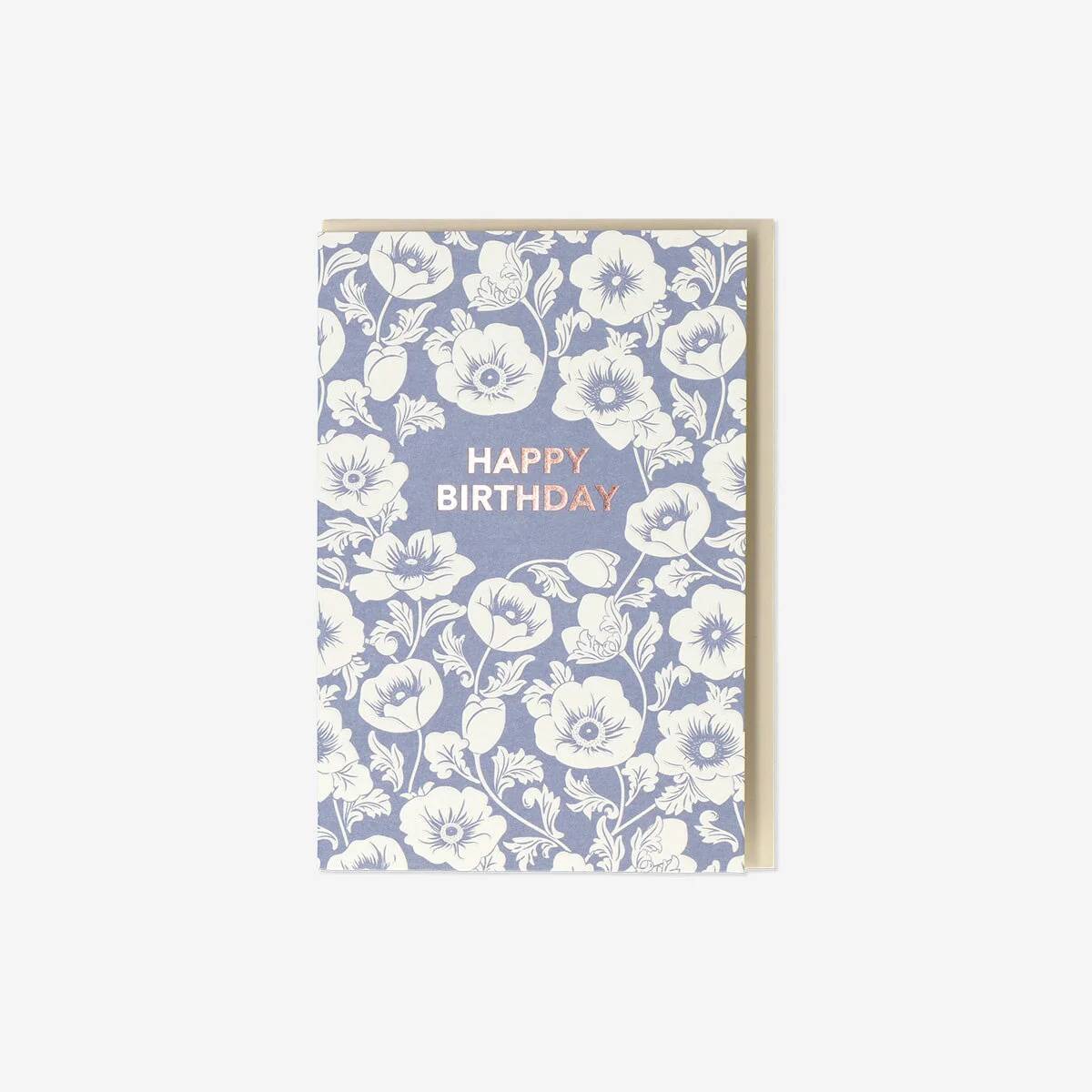 Card W Envelope Flowers Design