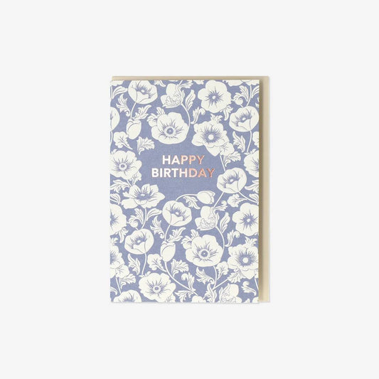 Card W Envelope Flowers Design
