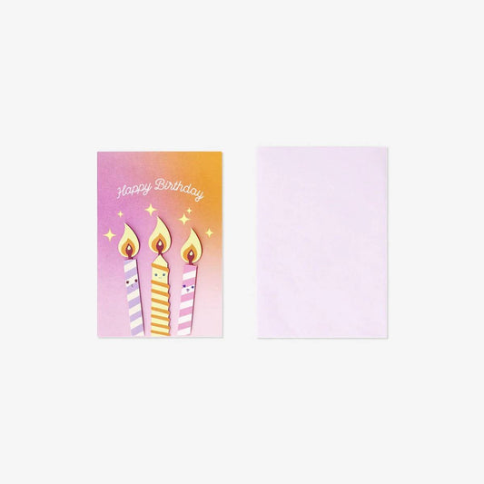 Card W Envelope Funny Candles