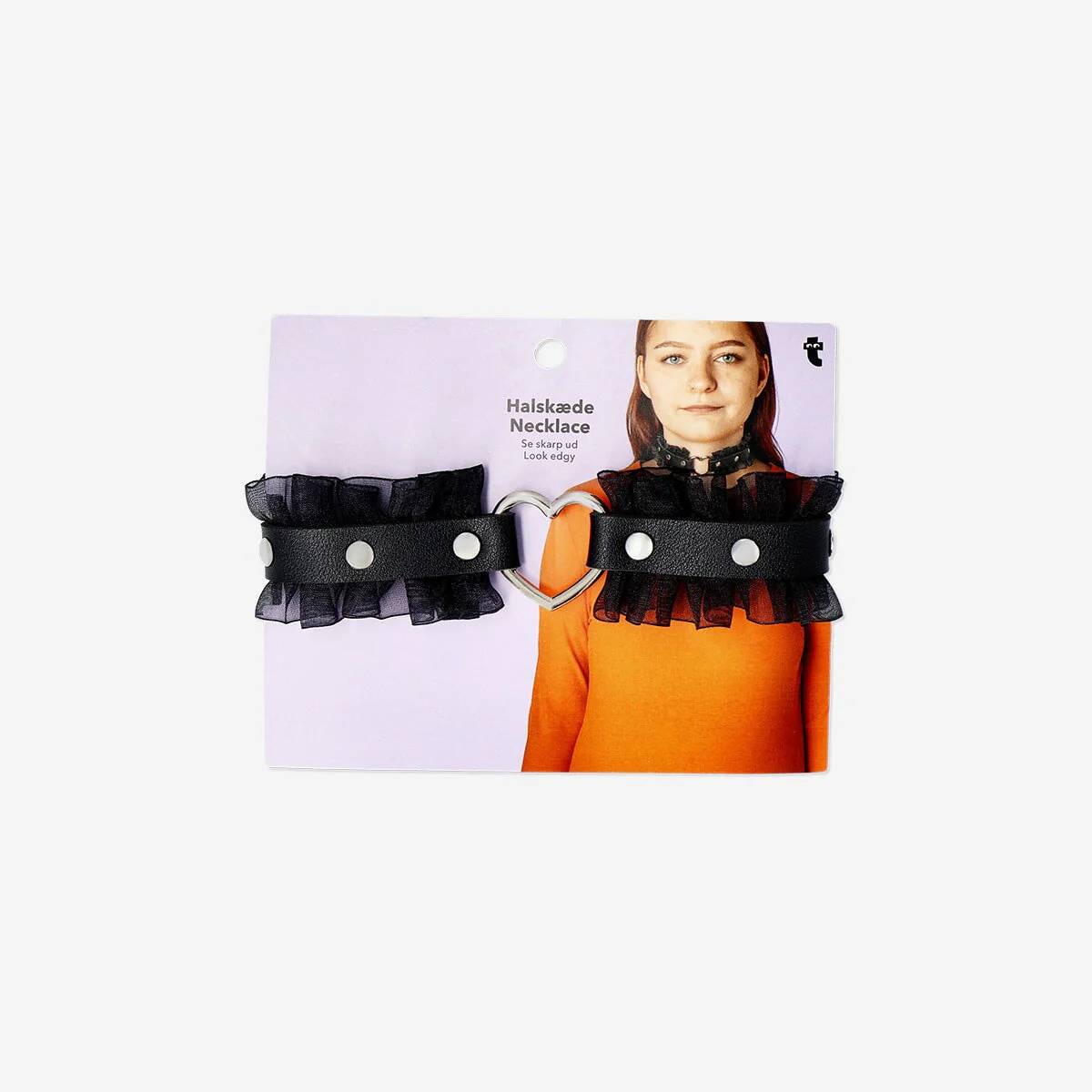 Pu Choker With Heart