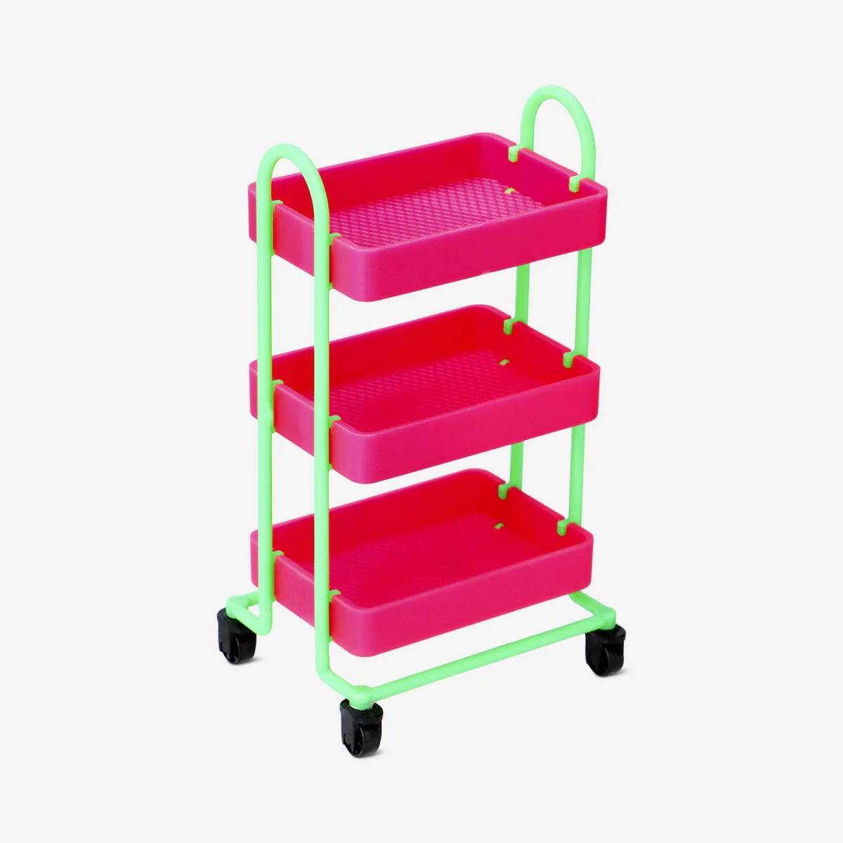 Desktop Trolley Pink/Green