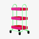 Desktop Trolley Pink/Green